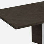 Seven Piece Gray Solid Wood Dining Set with Six Chairs