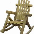 31" X 42" X 41"  Natural Wood Rocking Chair