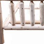 Natural Unfinished Post Cedar Log Twin Bed