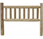 Natural Cedar Log Double Headboard