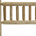 Natural Cedar Log King Headboard