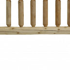 Natural Clear Finish Cedar Log King Headboard