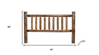 Natural Vintage Brown Finish Cedar Log King Headboard