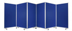 71" Green Iron Folding Six Panel Screen Room Divider