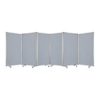 71" Green Iron Folding Six Panel Screen Room Divider