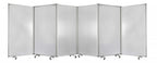71" Green Iron Folding Six Panel Screen Room Divider