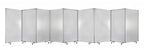 71" Green Iron Folding Nine Panel Screen Room Divider