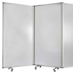 71" Green Iron Folding Nine Panel Screen Room Divider