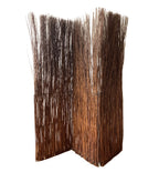 84" Brown Rattan Panel Screen Room Divider