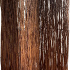 84" Brown Rattan Panel Screen Room Divider