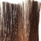 84" Brown Rattan Panel Screen Room Divider