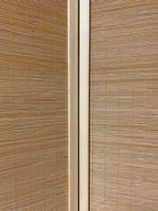71" Brown Folding Three Panel Screen Room Divider