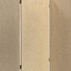 71" Brown Folding Three Panel Screen Room Divider