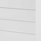 36" White Wood Five Drawer Dresser