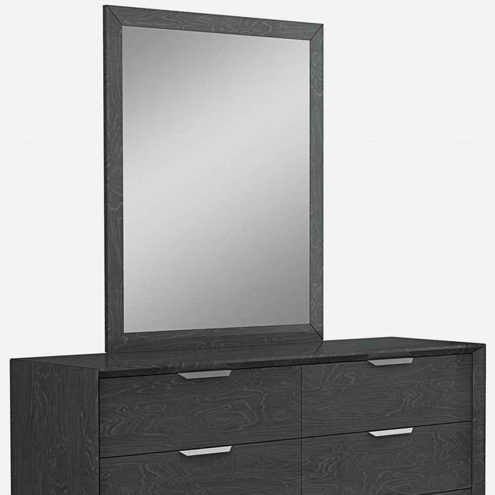 63" Grey Solid Wood Six Drawer Double Dresser
