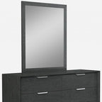 63" Grey Solid Wood Six Drawer Double Dresser