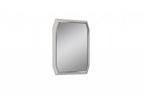 49" Taupe Abstract Glass Framed Accent Mirror