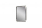 49" Taupe Abstract Glass Framed Accent Mirror