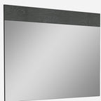 48" Gray Wood Framed Accent Mirror