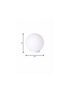 7" White Baseball Globe Lamp With Novelty