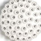 29 X 29 X 7 White Glass Metal Pendant Lamp