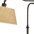 27" Black Desk Lamp With Empire Shade