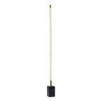 Brass Genuine Marble And Glass Column Floor Lamp
