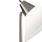 72" Silver With White Plastic Shade