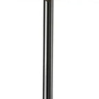 Black Nickel Finish Metal Tall White Shade Table Lamp