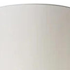 74" Black Floor Lamp With White Fabric Shade