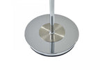 72" Silver With White Glass Shade