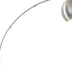 78" Brass Metal Arc Floor Lamp With Brass Metal Bowl Shade