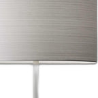 White On White Metal Table Lamp