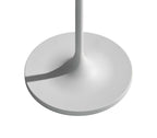 60" White Floor Lamp With White Fabric Drum Shade