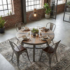 Caged Black Metal Large Ceiling Pendant