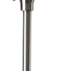 71" Silver Metal Torchiere Floor Lamp With White Bowl Shade