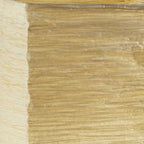 25" Natural Solid Wood And Silver Metal Table Lamp Beige Paper Shade