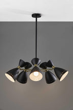 Cinco Diabolo Adjustable Black Metal Pendant