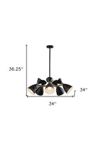 Cinco Diabolo Adjustable Black Metal Pendant