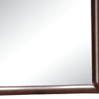 35" Espresso Wood Framed Mounted Dresser Mirror