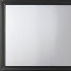 36" Black Wood Dresser Mount Framed Mirror