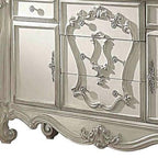 47" White Solid Wood Five Drawer Dresser