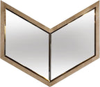 23" Natural Novelty Wood Framed Accent Mirror