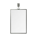 44" Gunmetal Metal Framed Accent Mirror