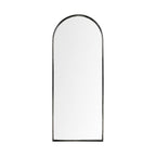 70" Black Metal Arch Framed Full Length Hanging Mirror