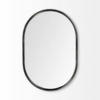 Gold Oval Accent Metal Mirror