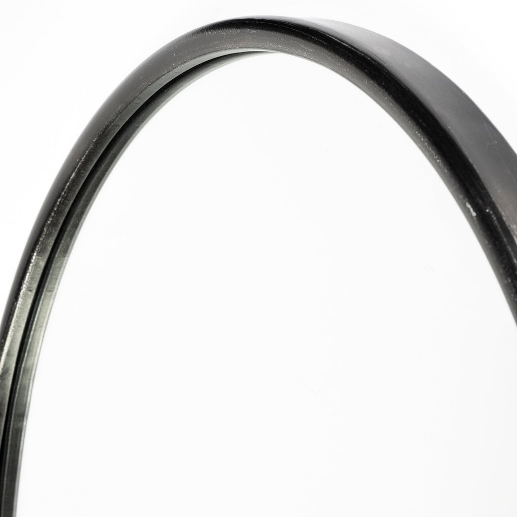 Gold Oval Accent Metal Mirror