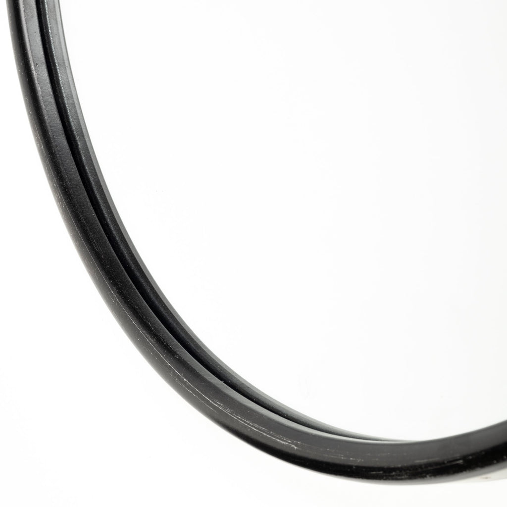 Gold Oval Accent Metal Mirror