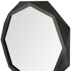 41" Brown Solid Wood Octagon Framed Accent Mirror