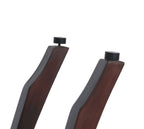 24" Dark Brown Solid Teak Wood Shower Bench